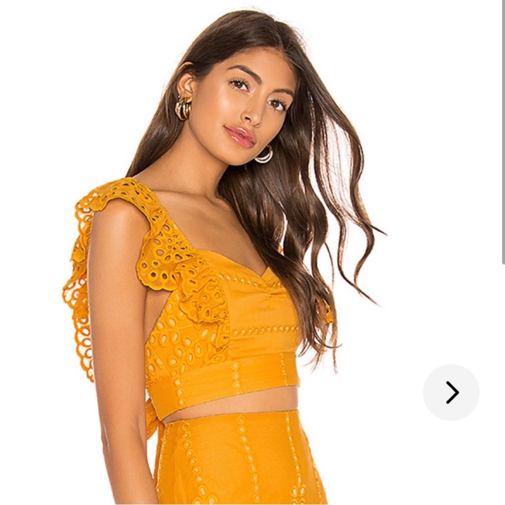Lovers + Friends Chantelle Top in Mustard - Picture 3 of 6